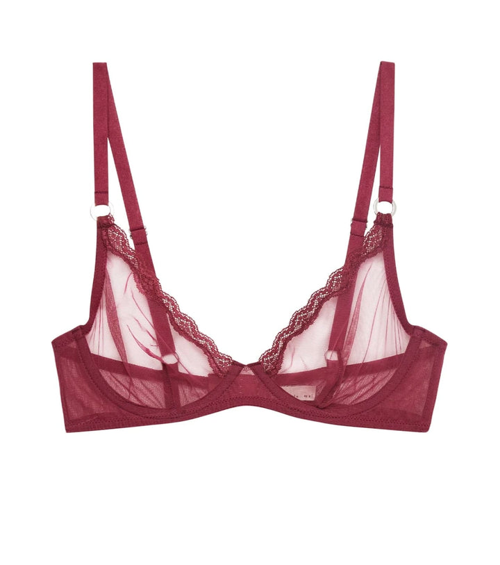 Fleur du Mal Sheer Tulle Demi Bra - Art of Intimates