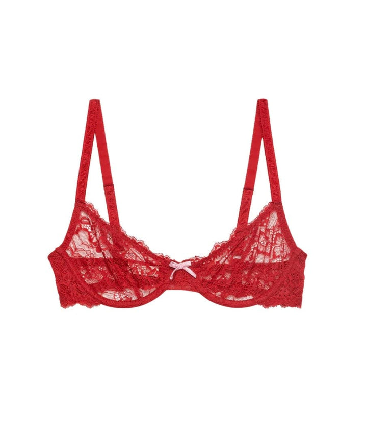 Fleur du Mal underwire bra Rouge / 34C Fleur du Mal Bianca Lace Bra