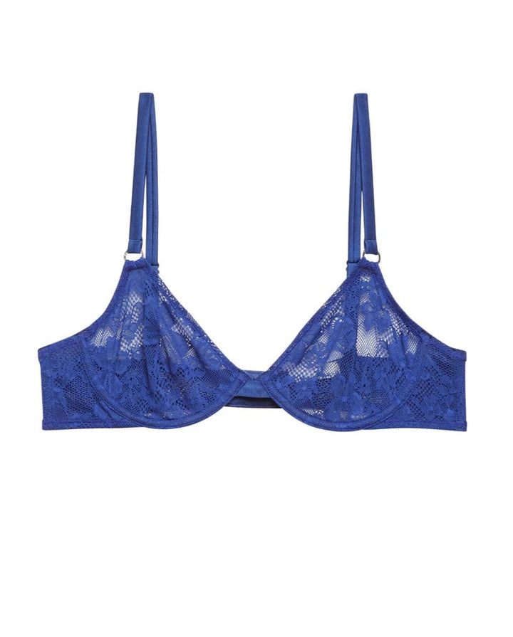Fleur du Mal underwire bra Starry Blue / 34C Fleur du Mal Le Stretch Lace Demi Bra