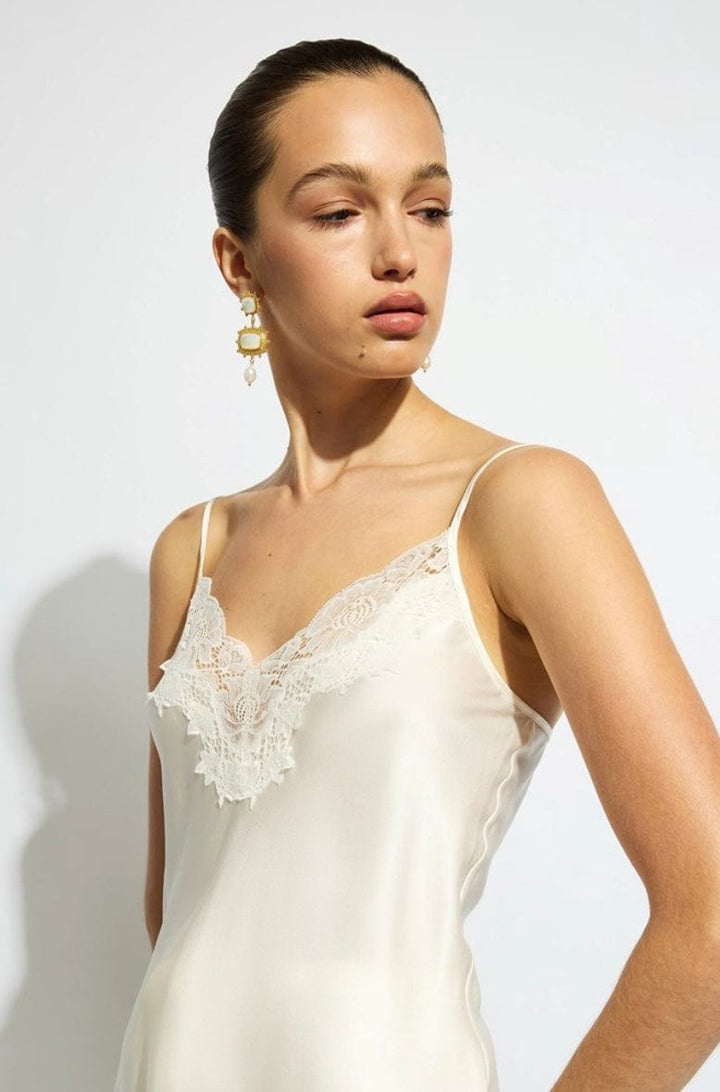 Ginia camisole Ginia Silk Lace Cami in Creme