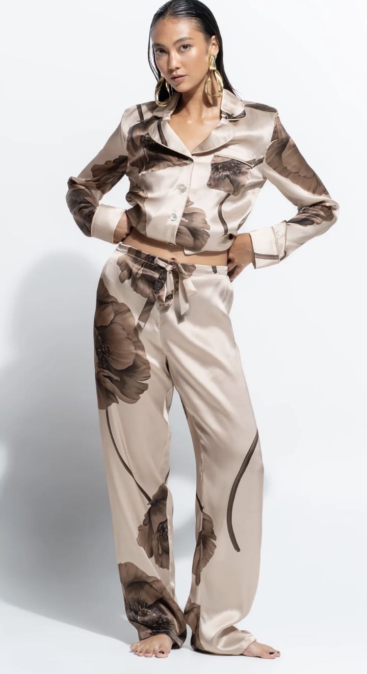 Ginia Fine Finishes Silk Pajamas - Art of Intimates