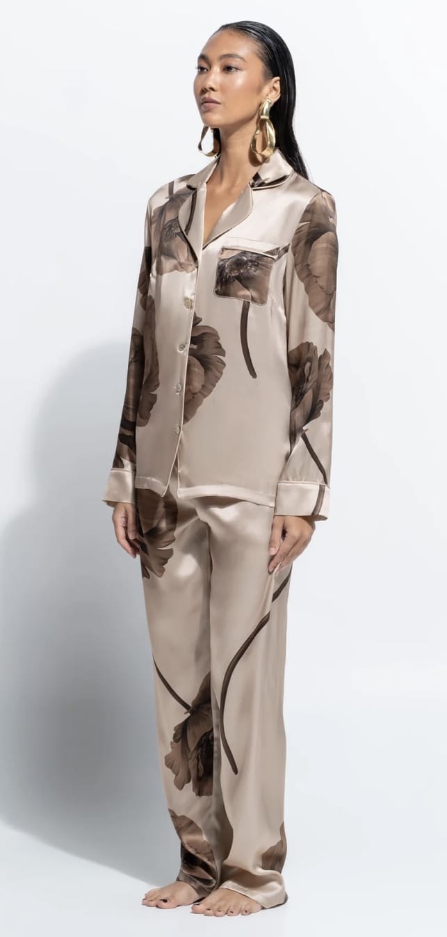 Ginia Fine Finishes Silk Pajamas - Art of Intimates