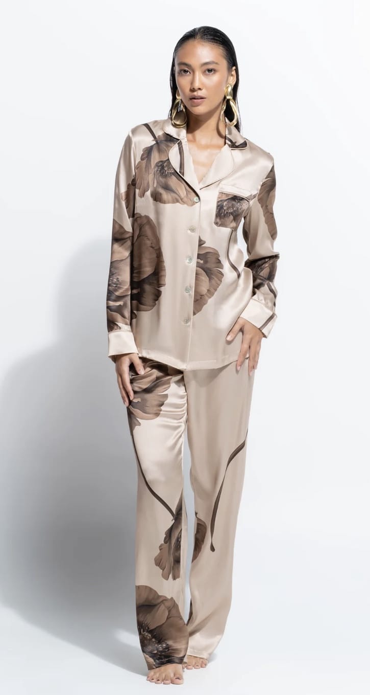 Ginia Fine Finishes Silk Pajamas - Art of Intimates