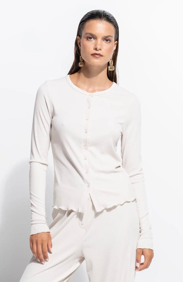Ginia pajama top Bone Rib / S Ginia Dream Henley