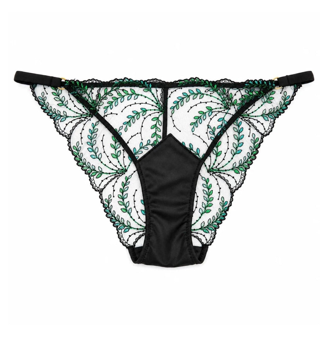 Huit brief Black / S Huit Celeste Swiss Embroidered Bikini