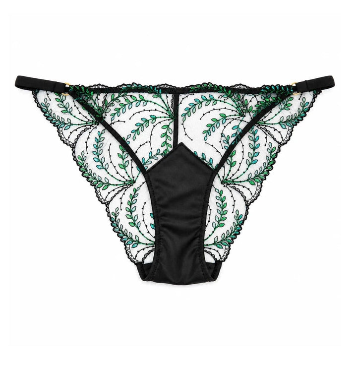 Huit brief Black / S Huit Celeste Swiss Embroidered Bikini