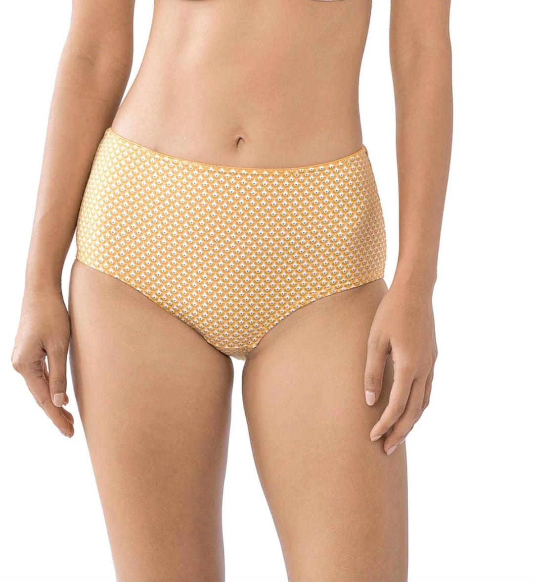 Huit Swimwear Yellow Print / S Huit Sunkissed High Waist Bikini Bottom