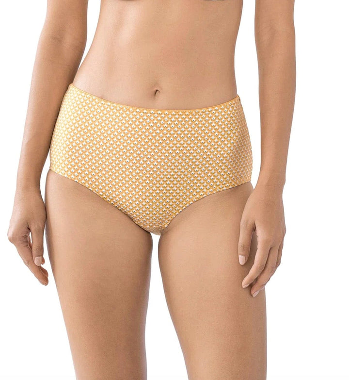 Huit Swimwear Yellow Print / S Huit Sunkissed High Waist Bikini Bottom