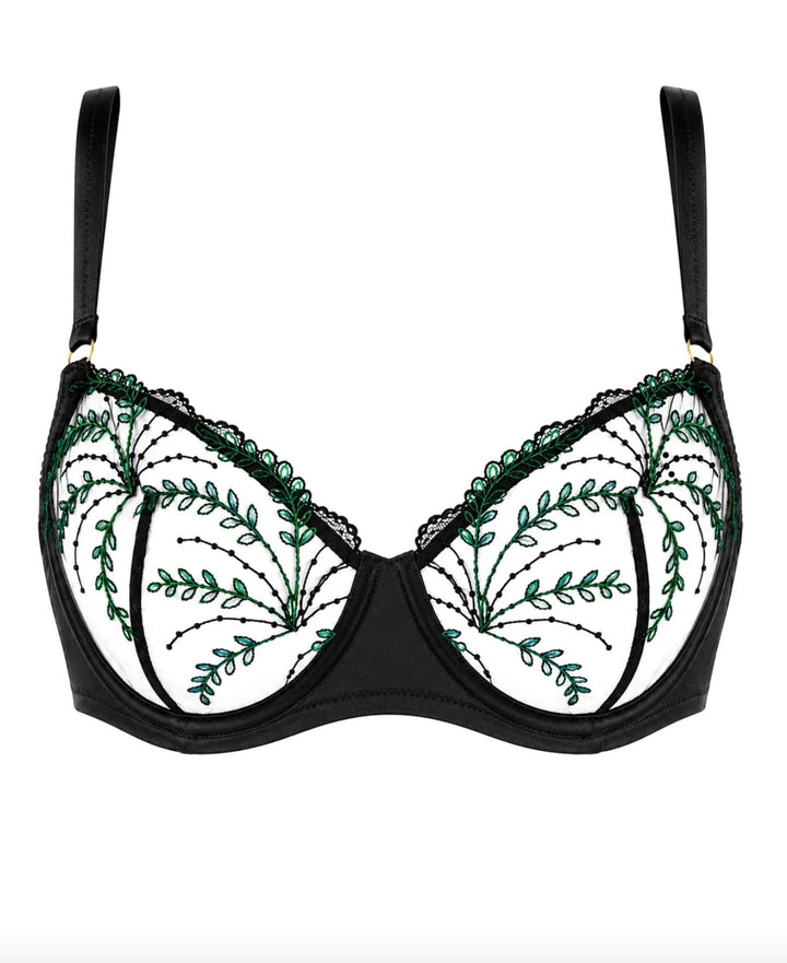 Huit underwire bra Black / 32D Huit Celeste Balconette Underwire Bra