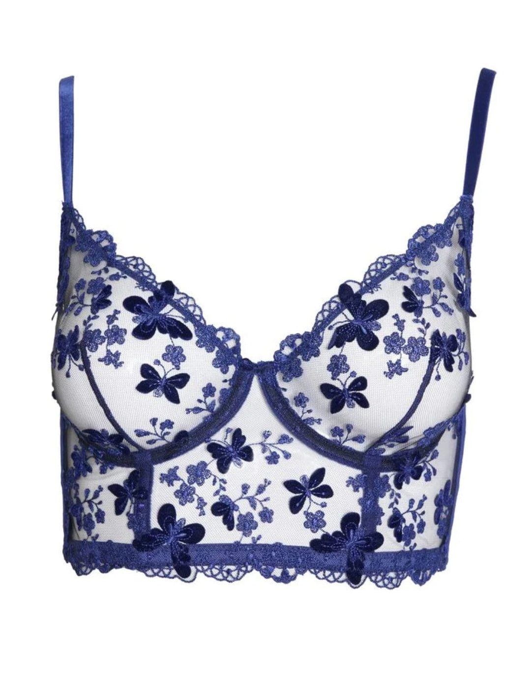 Huit underwire bra Navy/Marine / 34B Huit Papillon Bustier