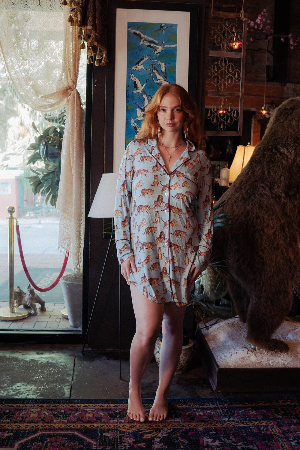 Kilo Brava sleepshirt Kilo Brava Modal Tiger Sleepshirt