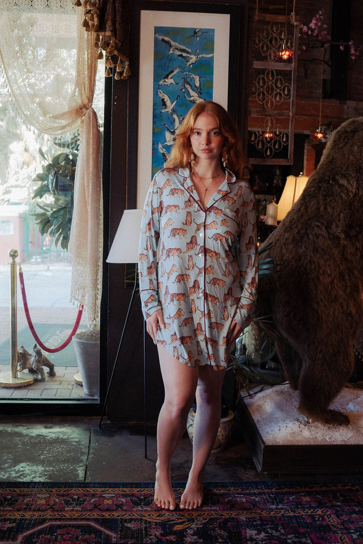 Kilo Brava sleepshirt Kilo Brava Modal Tiger Sleepshirt