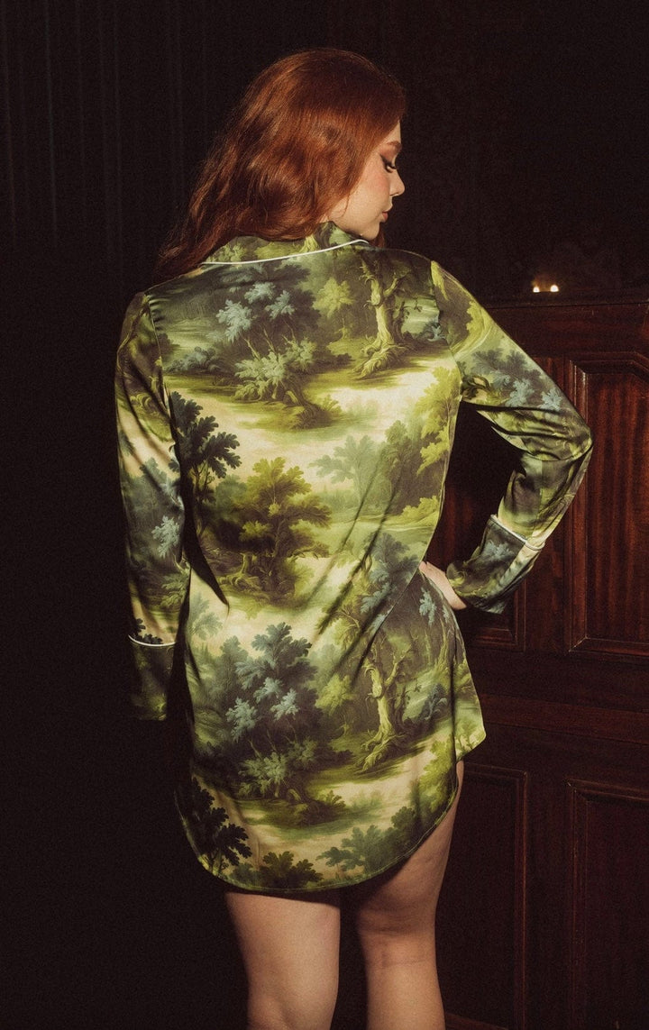 Kilo Brava sleepshirt Kilo Brava Satin Sleepshirt- Landscape