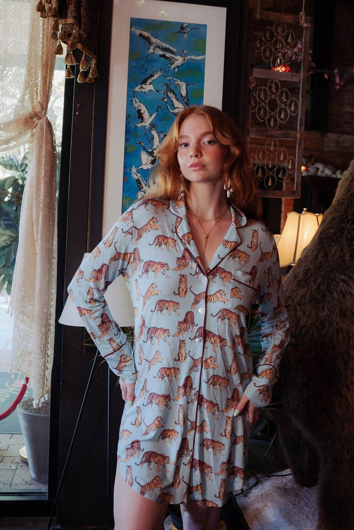 Kilo Brava sleepshirt Tiger / S Kilo Brava Modal Tiger Sleepshirt
