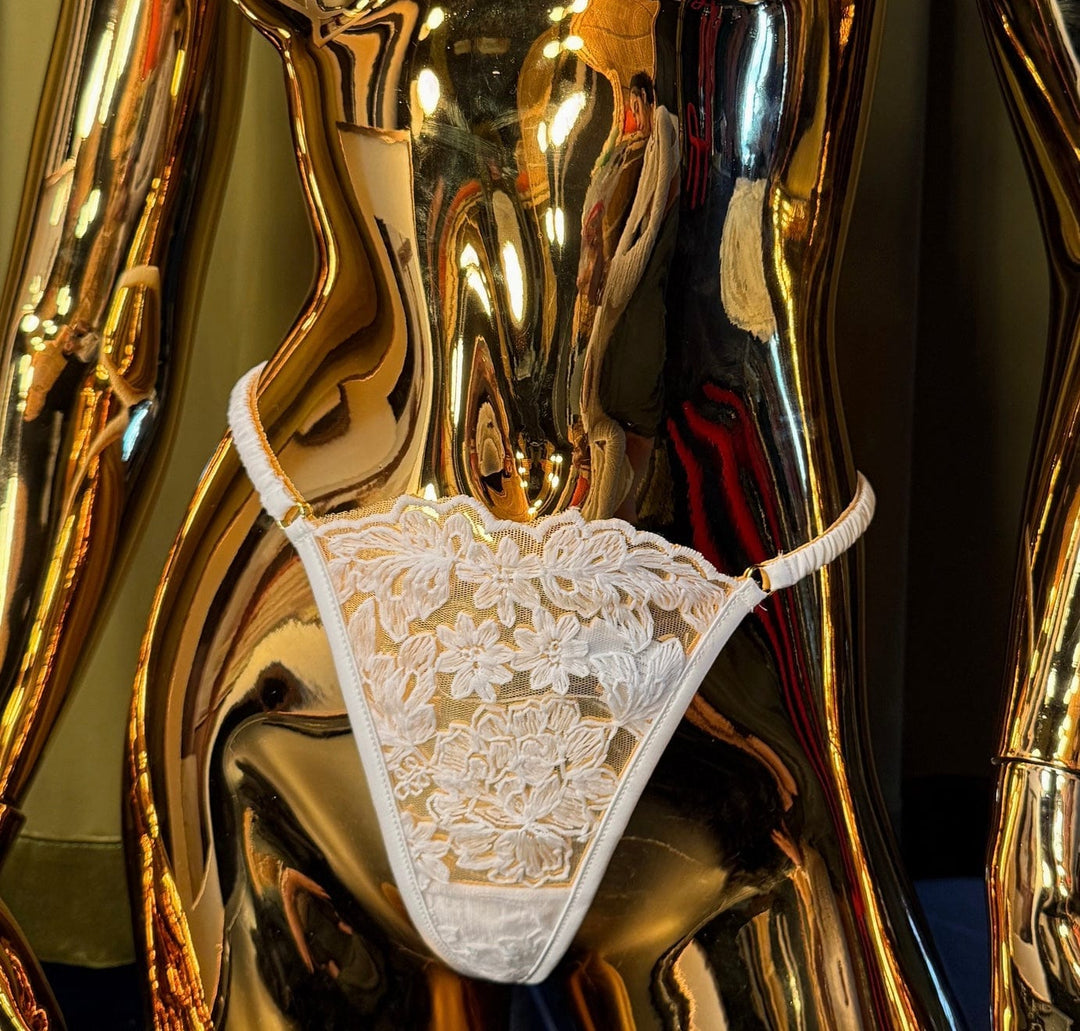 Kilo Brava thong White / S Kilo Brava Embroidery G-String Thong- White