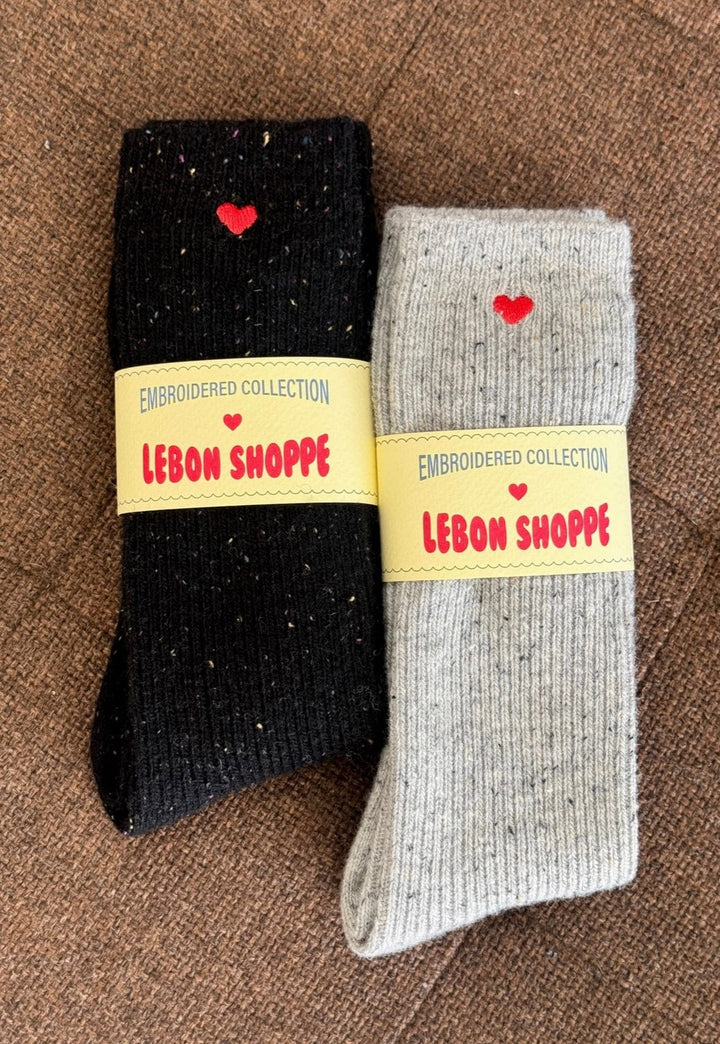 Le Bon Shoppe Socks Le Bon Shoppe Embroidered Snow Sock