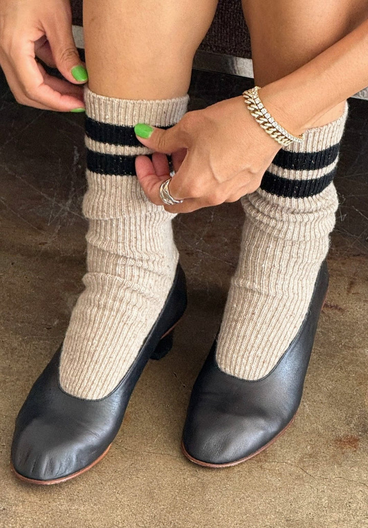 Le Bon Shoppe Socks Le Bon Shoppe Snow Varsity Socks