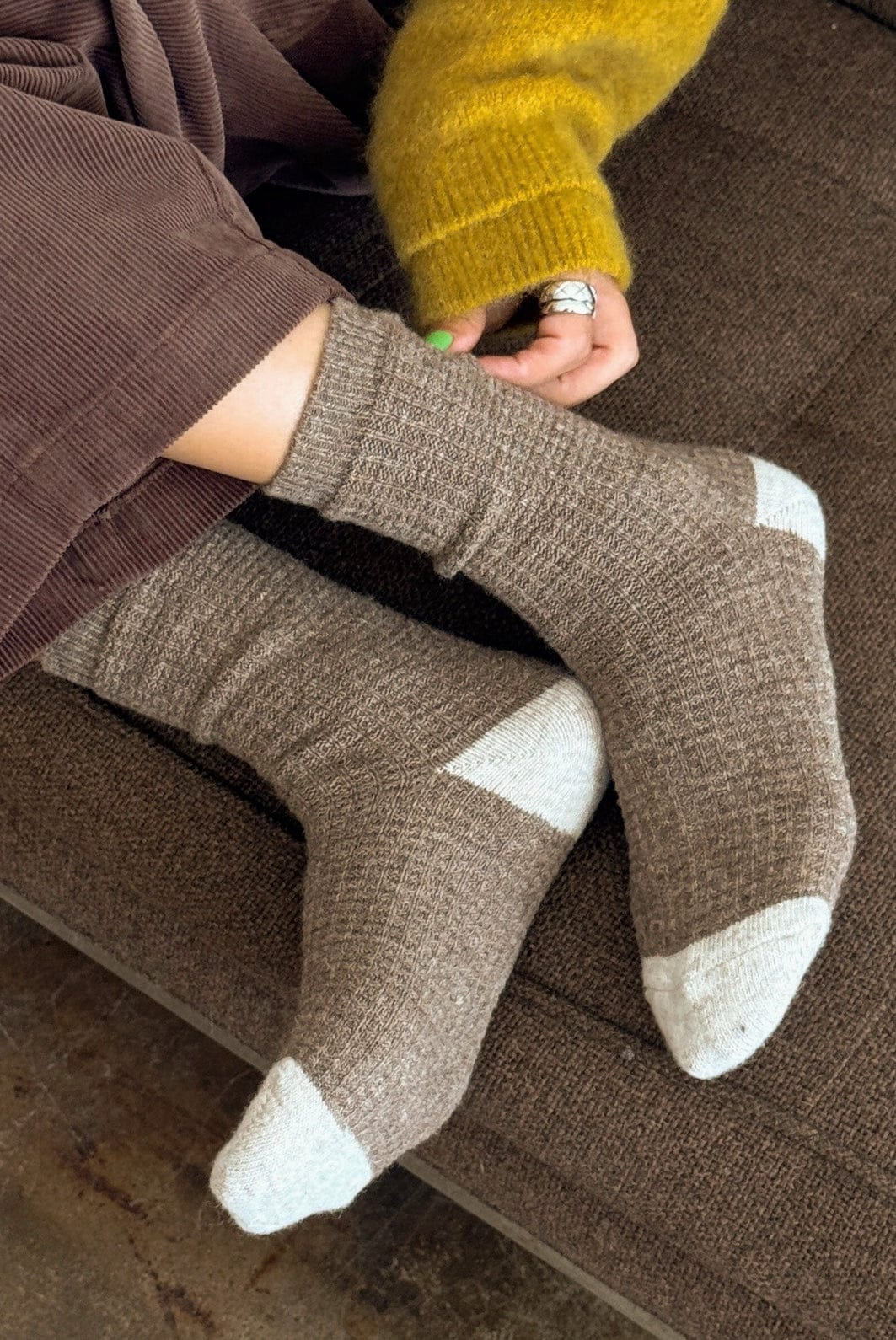 Le Bon Shoppe Socks Le Bon Shoppe Wool Waffled Socks