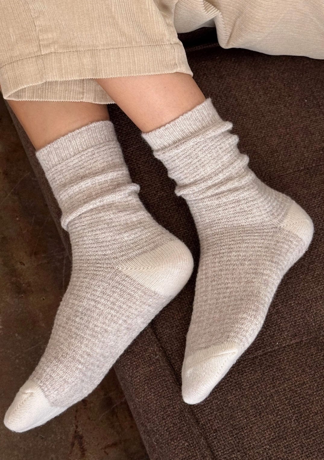 Le Bon Shoppe Socks Le Bon Shoppe Wool Waffled Socks