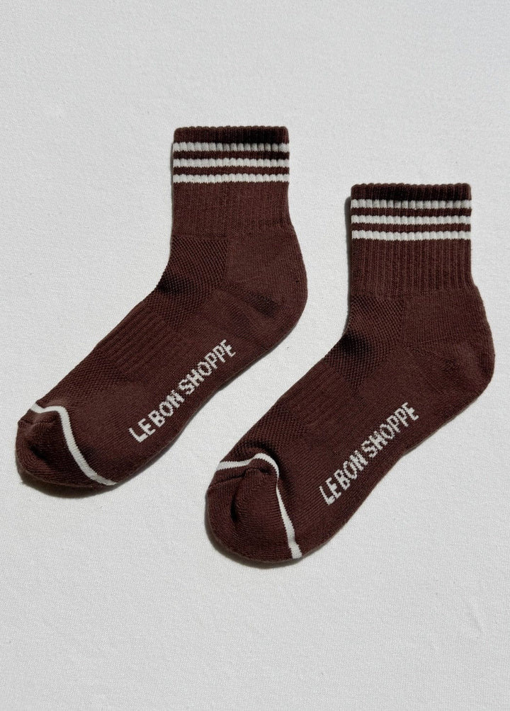 Le Bon Shoppe Socks Mahogany / One Size (Women's US Size 6-10) Le Bon Shoppe Girlfriend Socks
