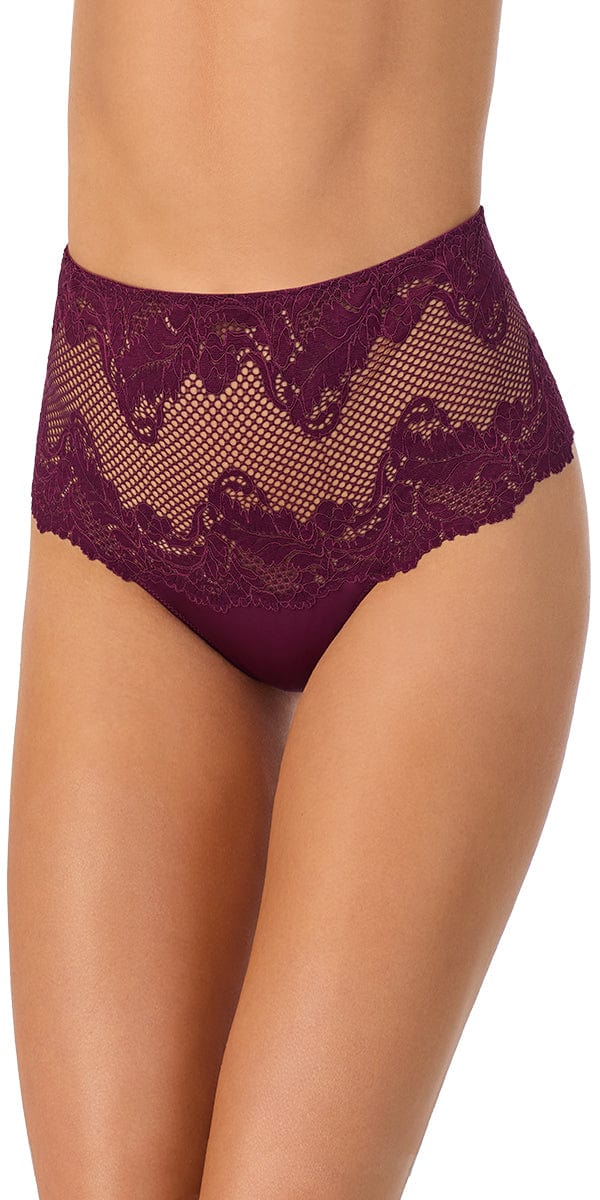 Le Mystère thong Blackberry / S Le Mystere Lace Allure High Waist Thong