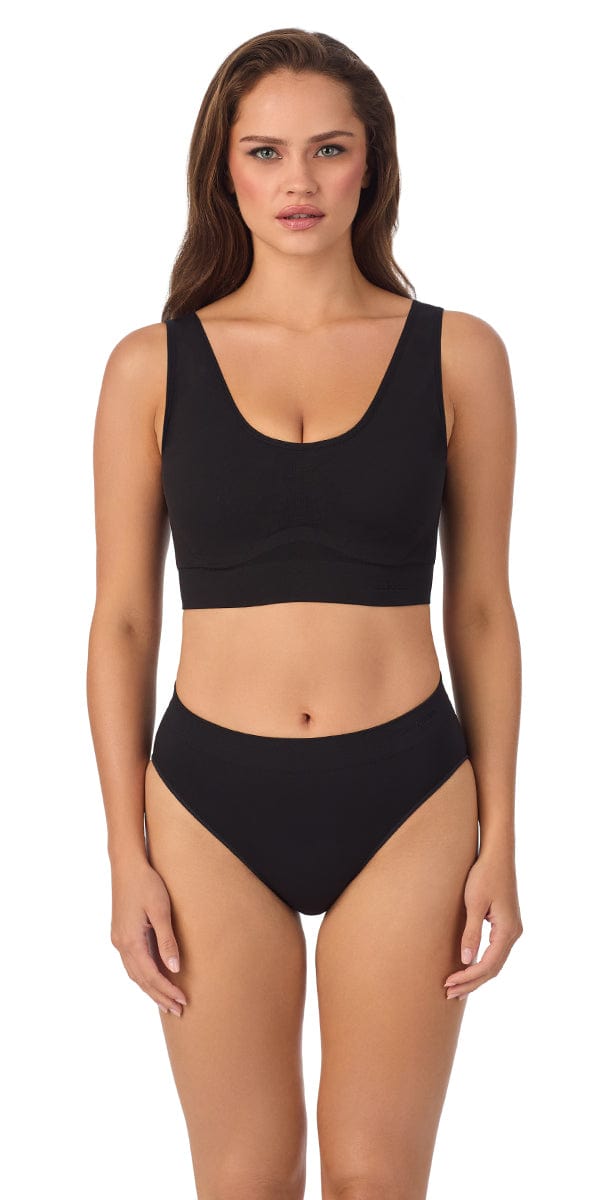 Le Mystère wireless bra Black / S Le Mystere Seamless Comfort Wireless Back Smoother Bra