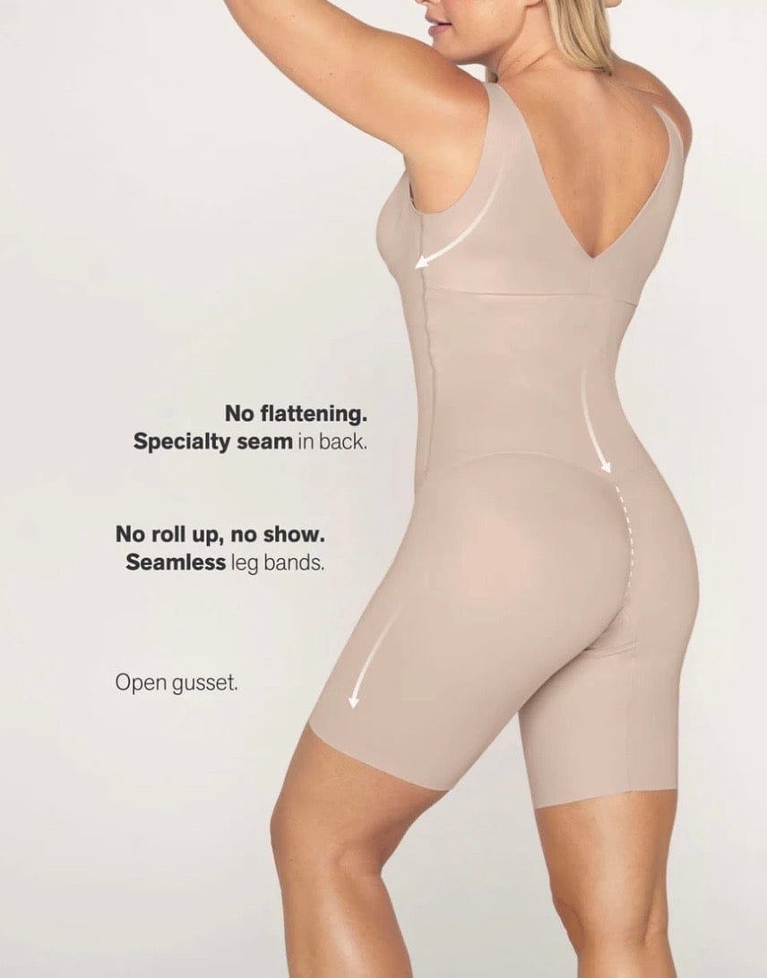  Double Lined Long Sleeve Bodysuit: Women Sculpting Thong  Slimming Body Suit