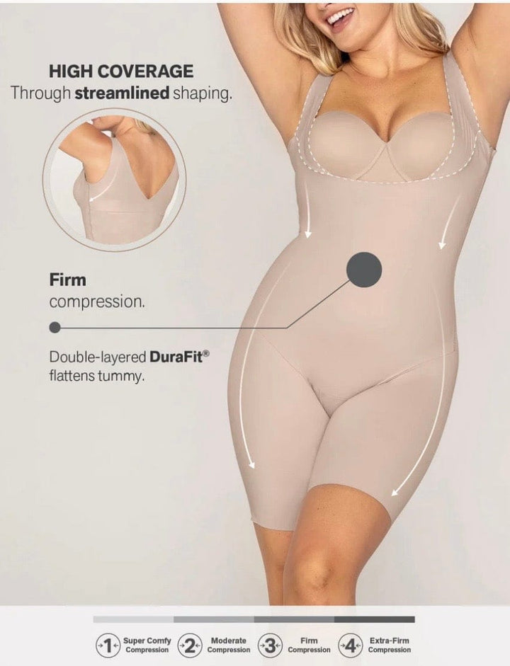Leonisa Shapewear Leonisa Undetectable Step-in Mid-Thigh Body Shaper