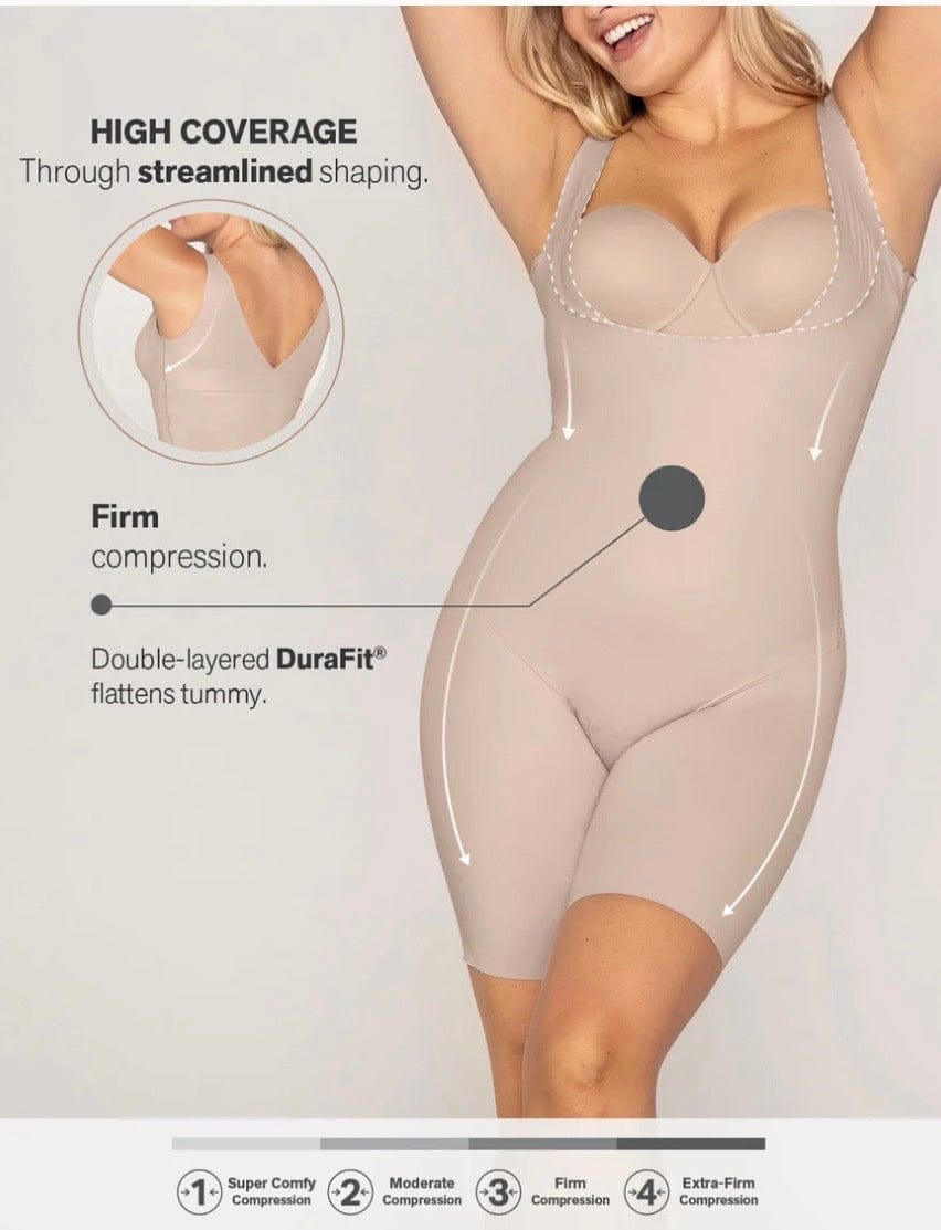 Slim Fit Ladies Body Shaper For Flat Tummy & Slimmer Thigh (Skin