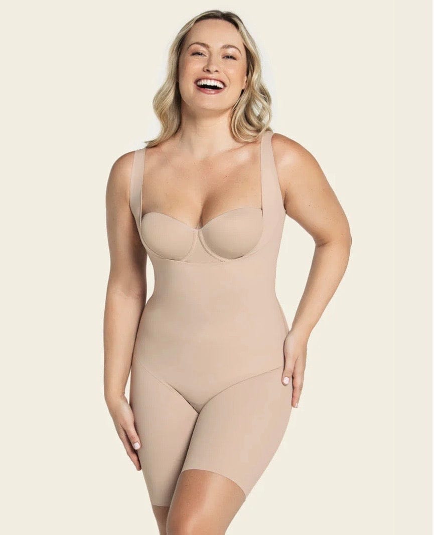 Leonisa Shapewear Nude / L Leonisa Undetectable Step-in Mid-Thigh Body Shaper