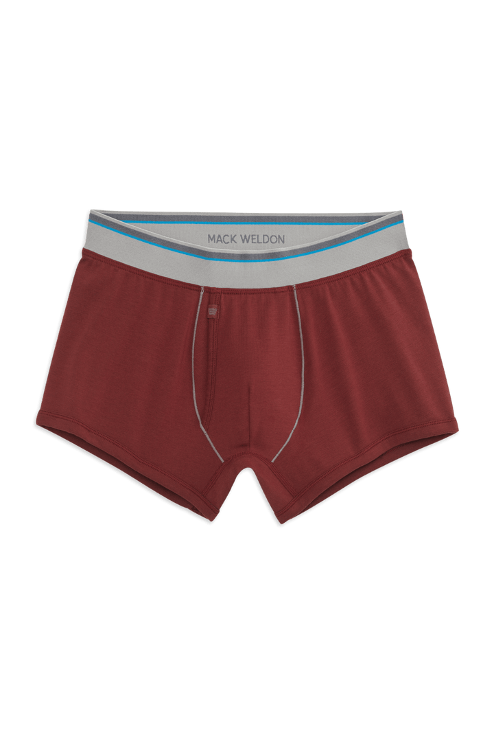 Mack Weldon mens underwear Aged Port / S Mack Weldon 18-Hour Jersey Trunk