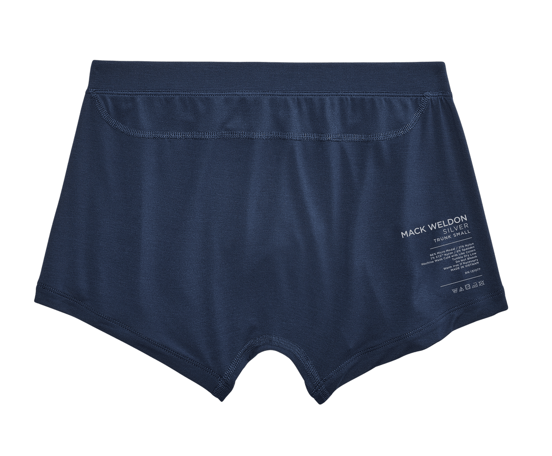 Mack Weldon mens underwear Mack Weldon Silver HD Trunk