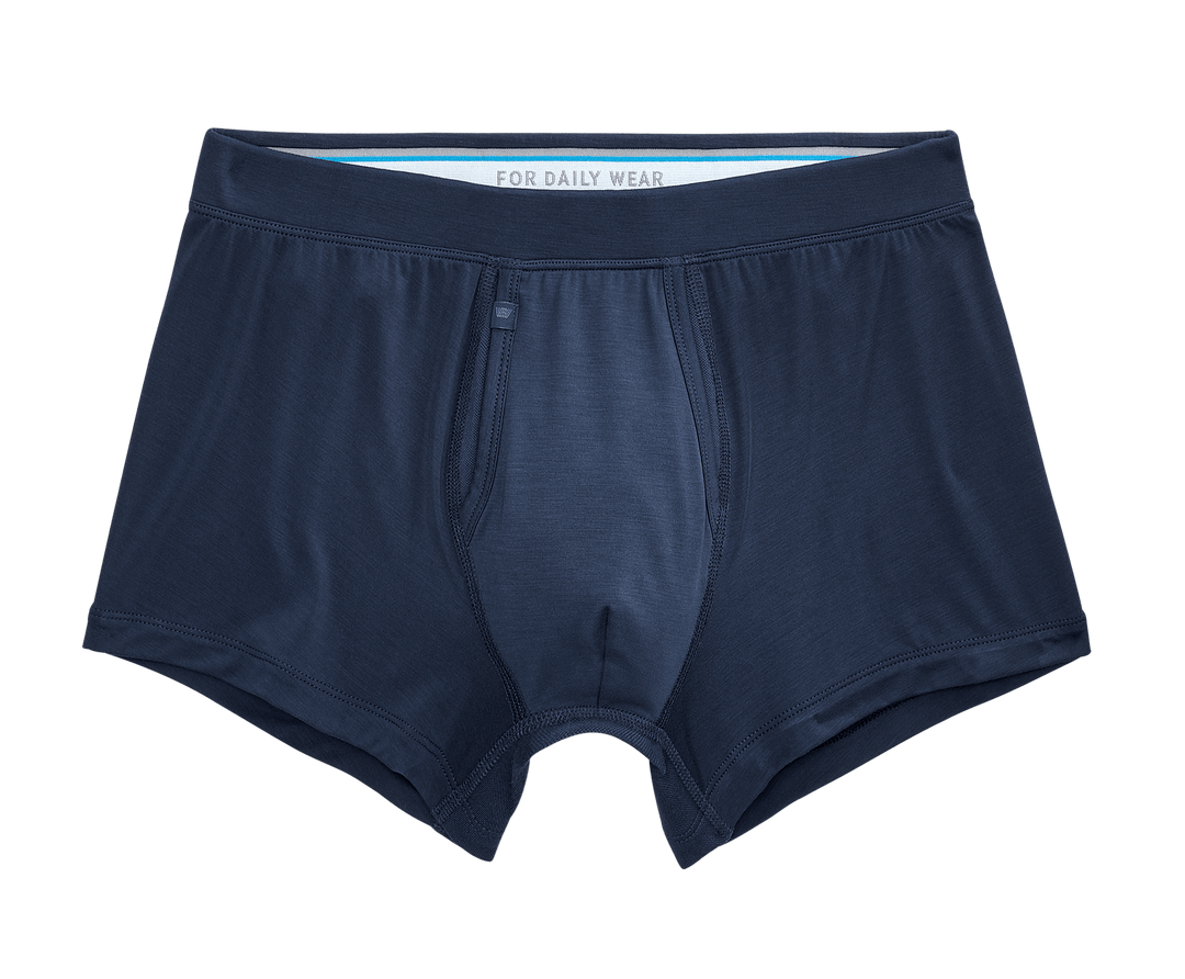 Mack Weldon mens underwear True Navy / M Mack Weldon Silver HD Trunk
