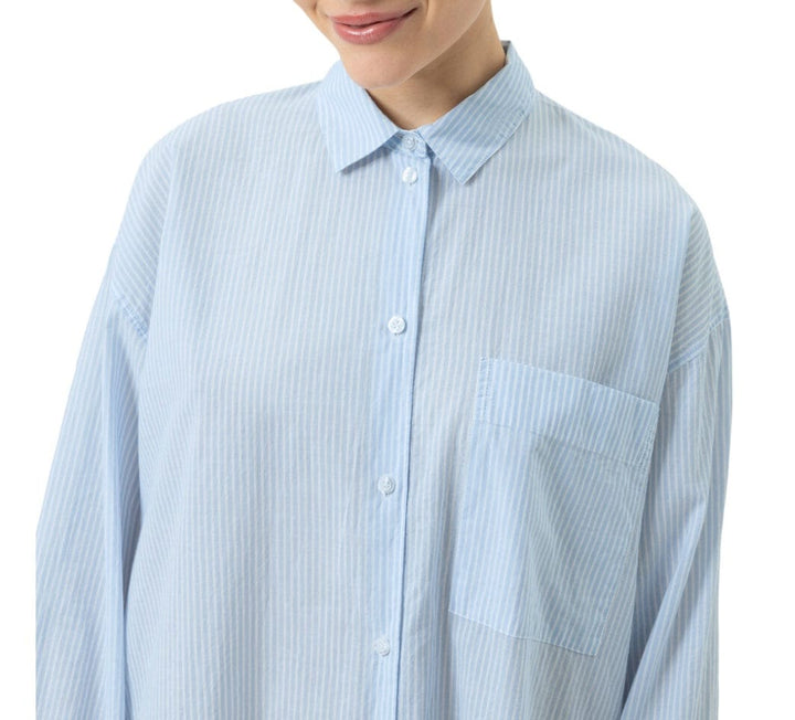 Mey sleepshirt Mey Cotton Stripes Sleepshirt- Long Sleeve