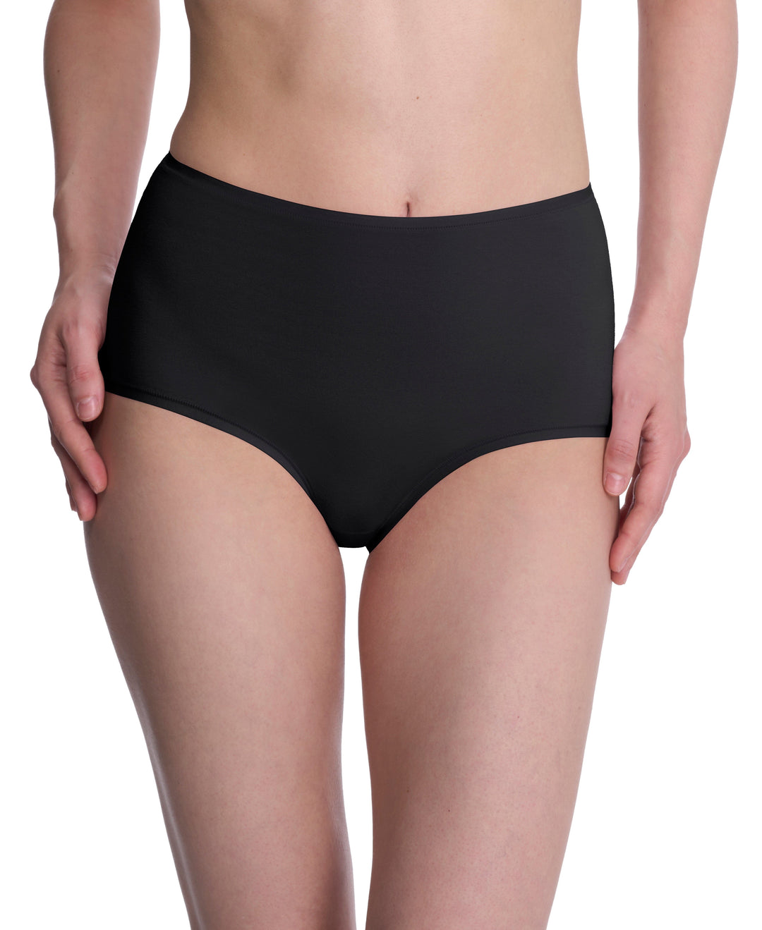 Natori brief Black / S Natori Bliss Bare Cotton High Waist Brief