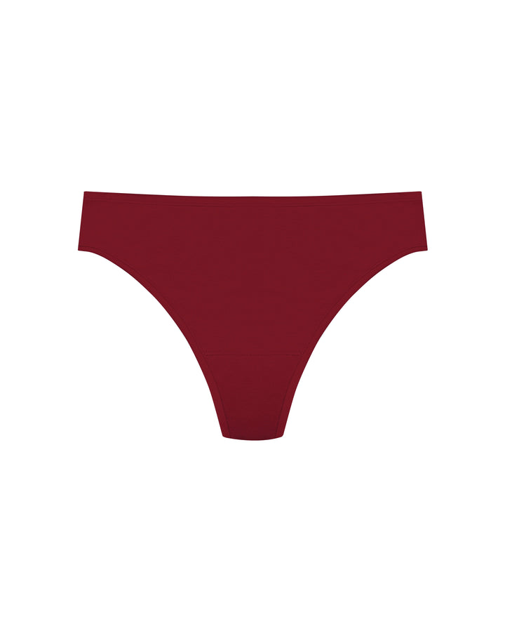 Natori thong Dark Red / S Natori Bliss Bare Cotton Thong