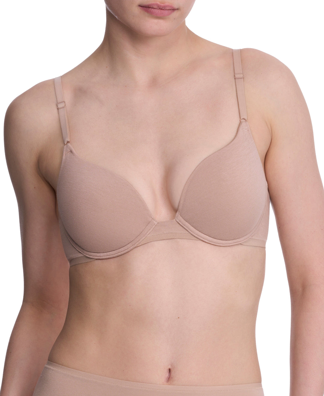 Natori underwire bra Cafe / 34B Natori Bliss Cotton Convertible T-Shirt Bra