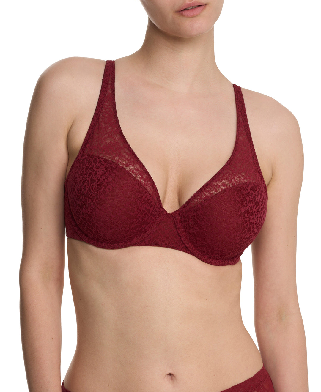 Natori underwire bra Dark Red / 36C Natori Pretty Smooth Full Fit Contour Underwire Bra