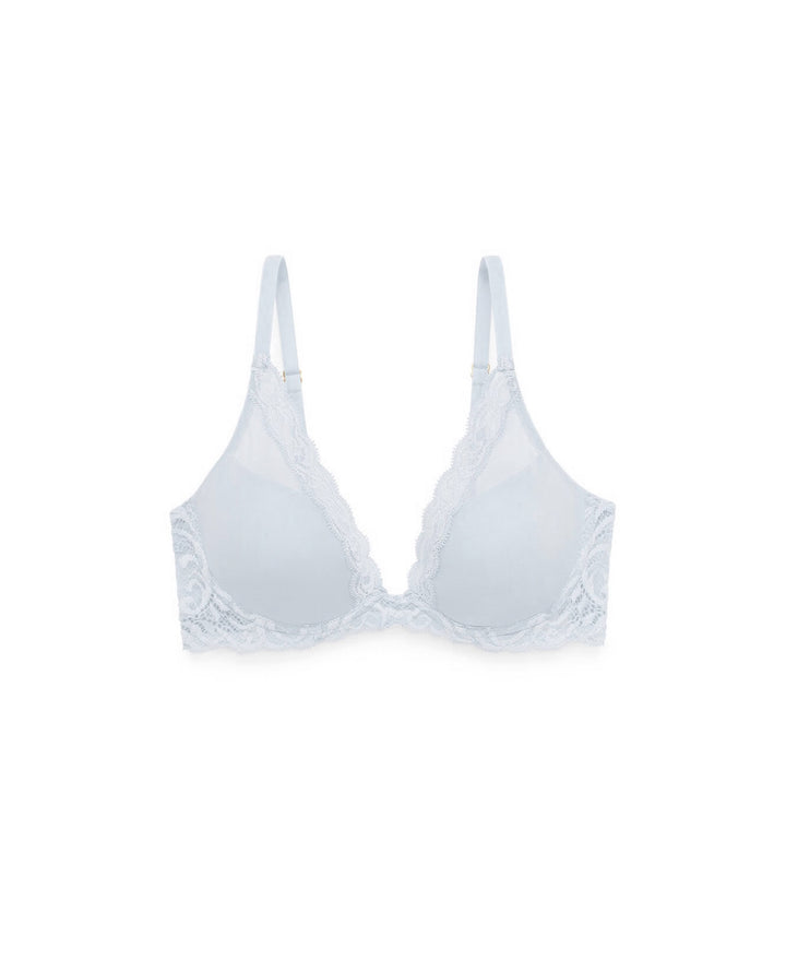 Natori underwire bra Frosted Sky / 34B Natori Feathers Plunge Underwire Bra
