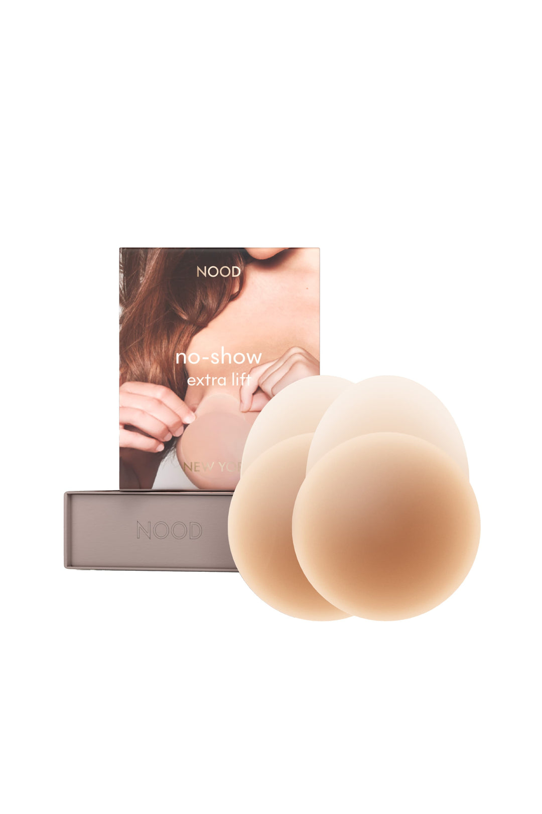 NOOD Nipple Covers NO. 5 Soft Tan/ 4 IN. NOOD No-Show Extra Lift Nipple Covers