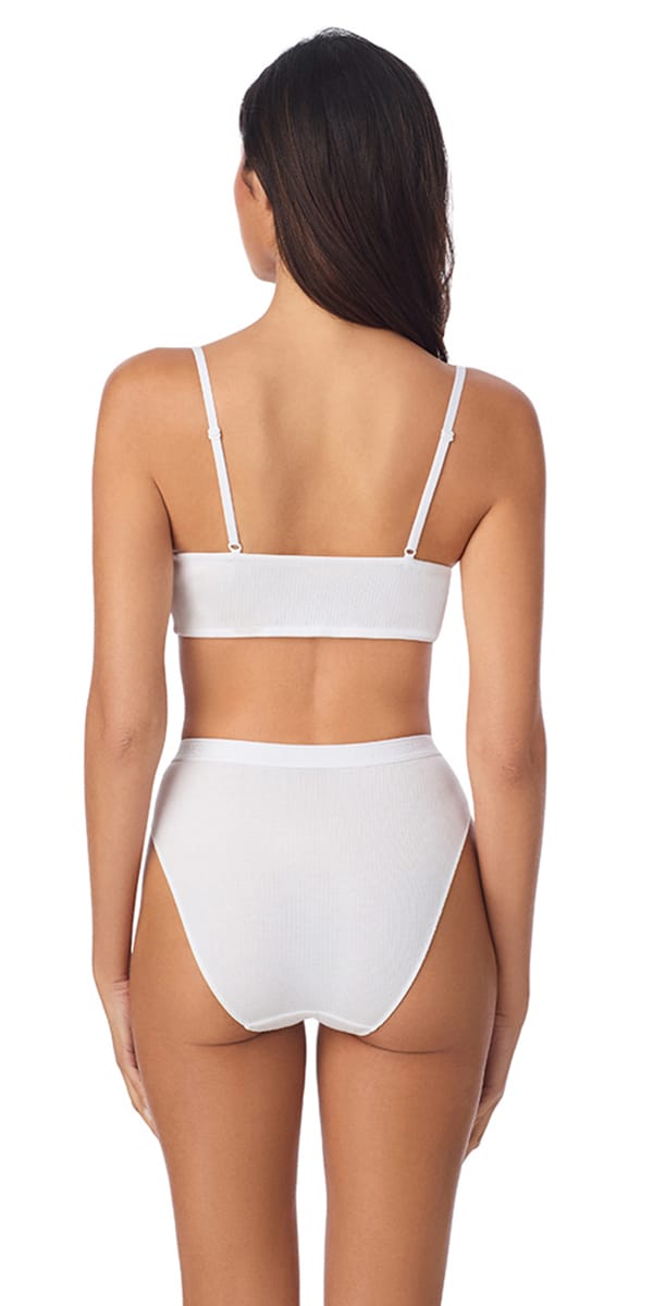 On Gossamer Bralette On Gossamer Cabana Cotton Rib Longline Triangle Bralette