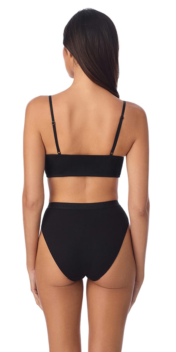On Gossamer Bralette On Gossamer Cabana Cotton Rib Longline Triangle Bralette