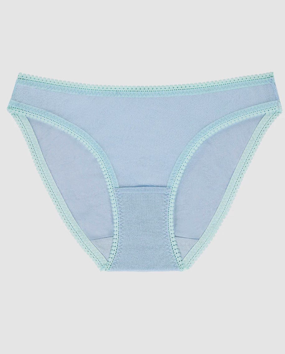 On Gossamer Briefs Blue Skies / S On Gossamer Mesh Hip Bikini