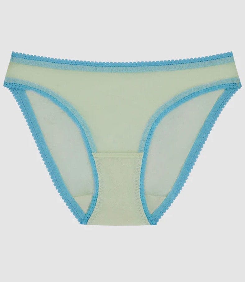 On Gossamer Briefs On Gossamer Mesh Hip Bikini