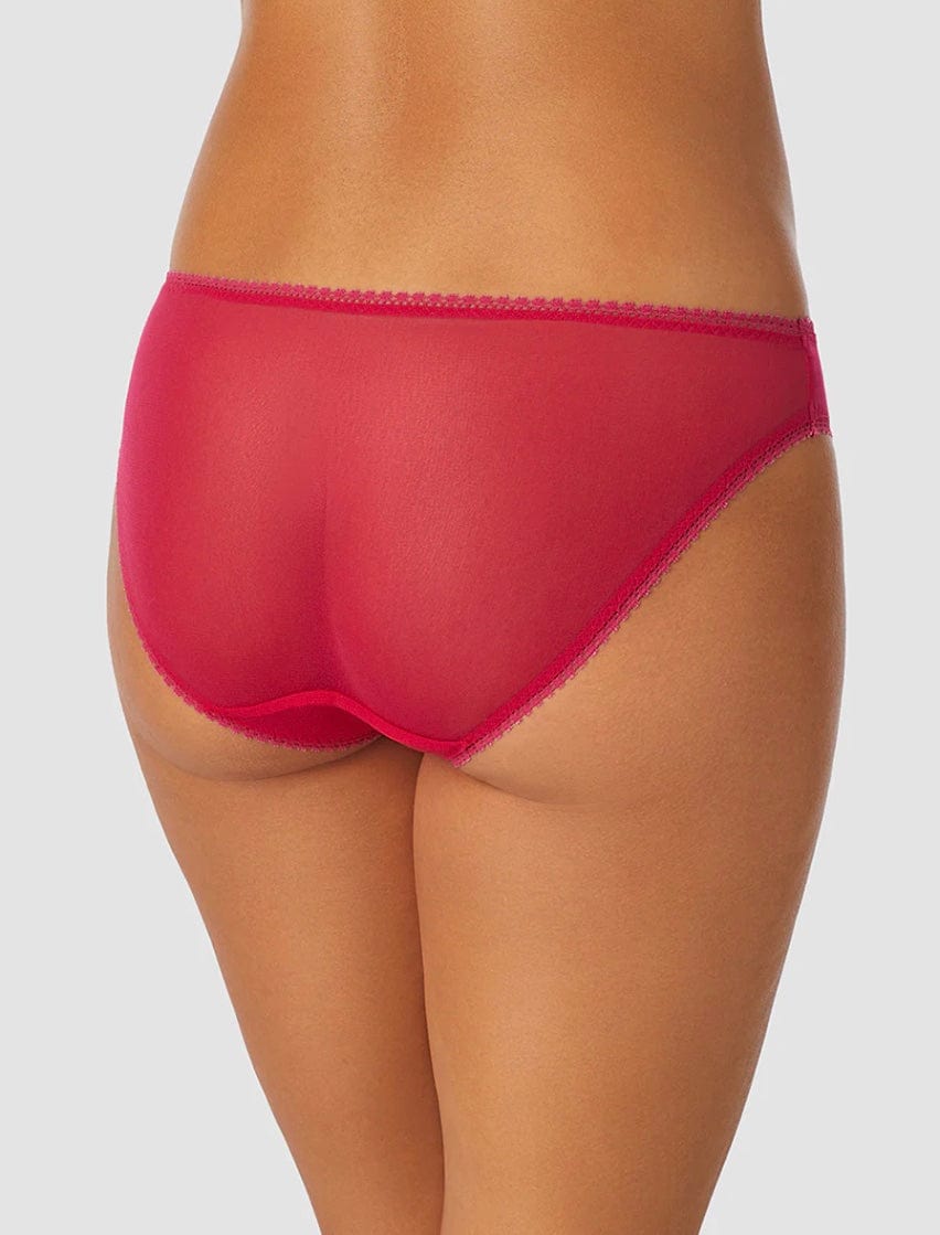 On Gossamer Briefs On Gossamer Mesh Hip Bikini