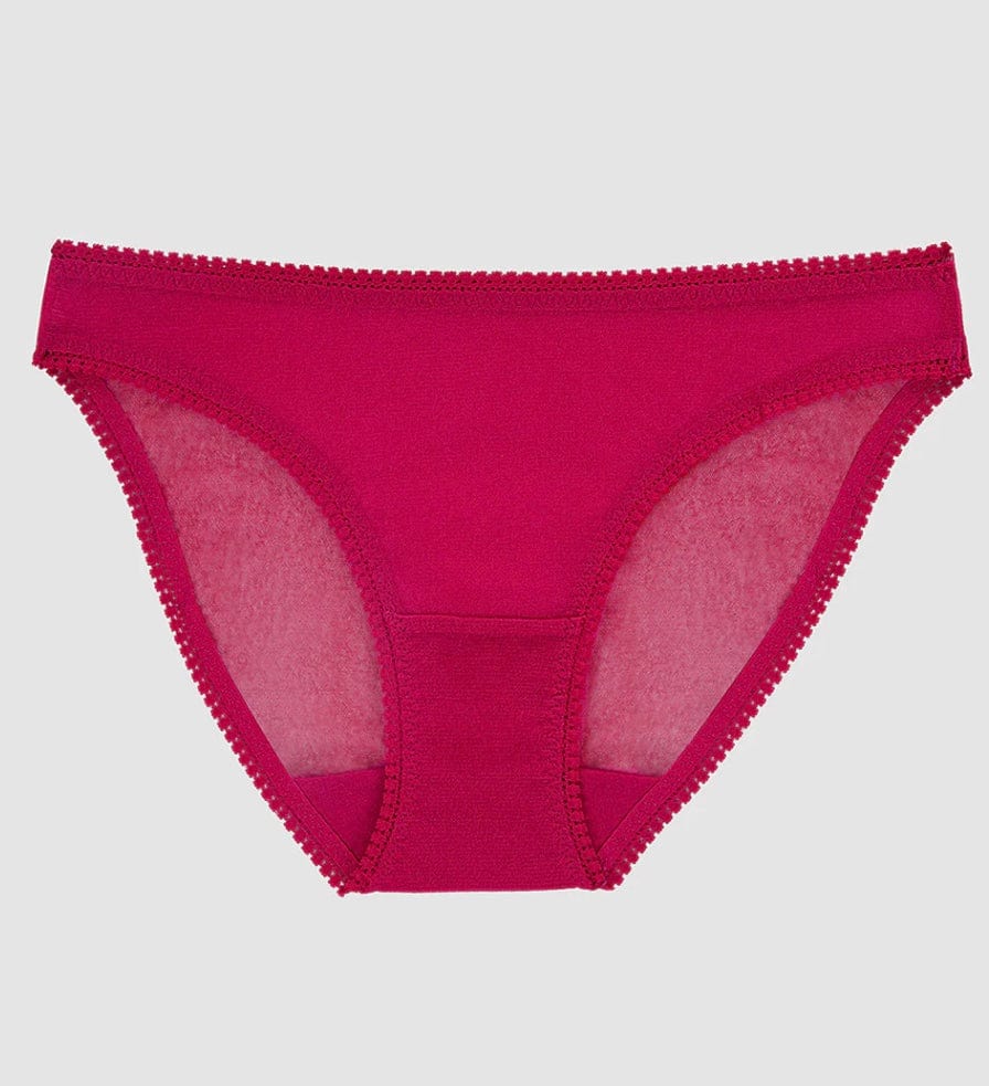 On Gossamer Briefs On Gossamer Mesh Hip Bikini