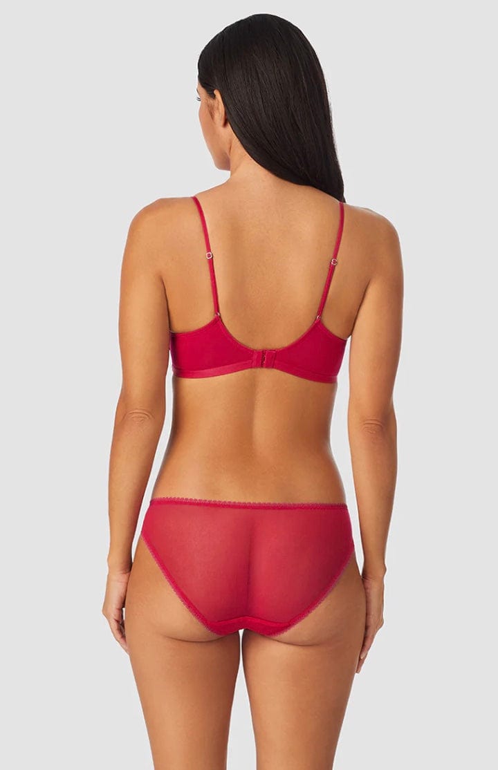 On Gossamer Briefs On Gossamer Mesh Hip Bikini