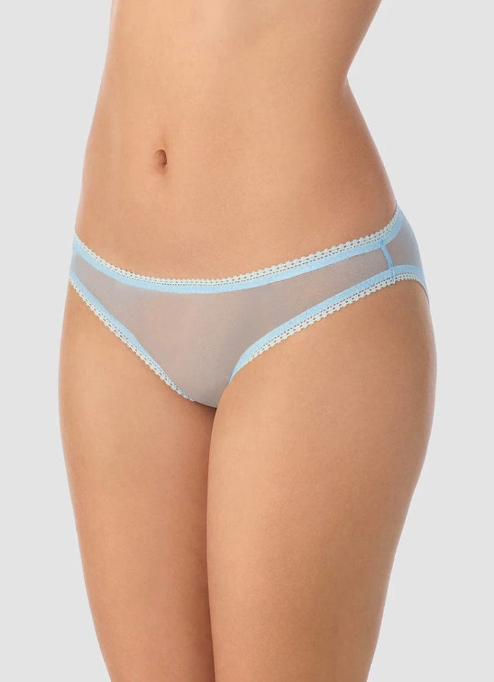 On Gossamer Briefs On Gossamer Mesh Hip Bikini