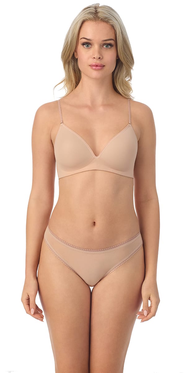 On Gossamer wireless bra champagne / 32A On Gossamer Next to Nothing Micro Wireless Bra