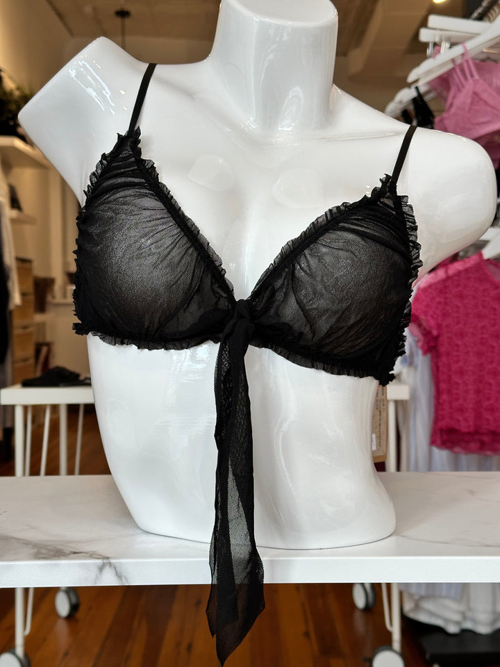 Only Hearts Bralette Black / P/S Only Hearts Tulle Bowtie Bralette